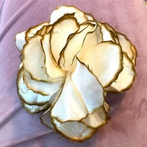 Floral, satin flower hair clip, hair pin